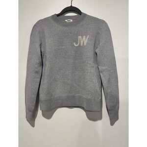 Jason Wu Sweater Womens Small Gray JW Logo Crewneck Pullover‎ Rent The Runway